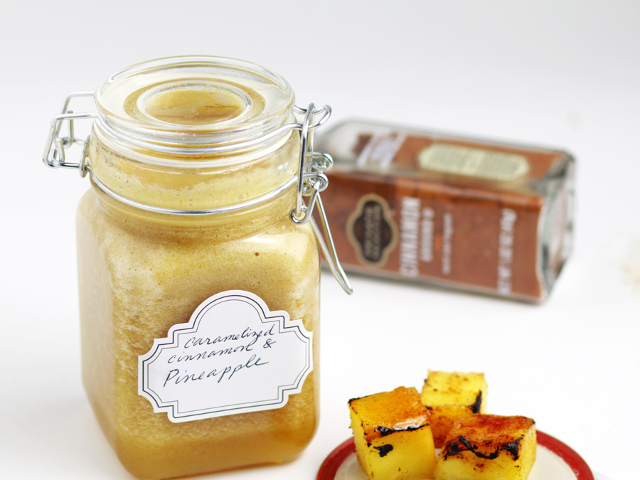 caramelized pineapple and cinnamon