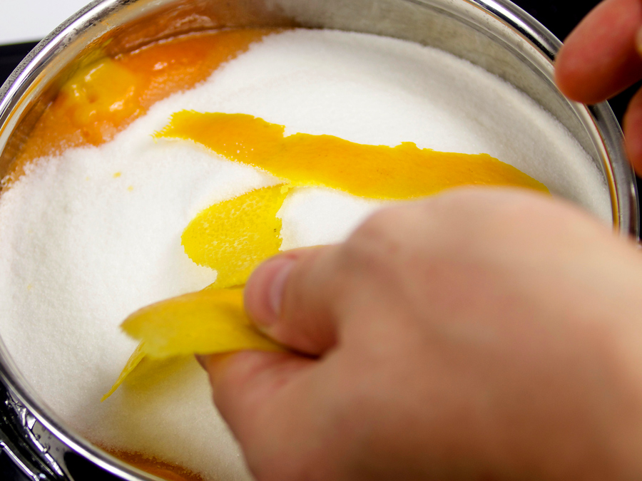 persimmon and orange peel jam