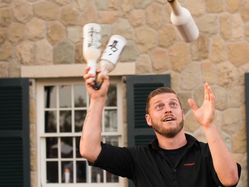 Ivo Bartending with Flair