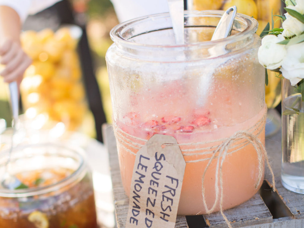 Punch Ideas Fresh Squeezed Lemonade with Flair