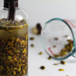 homemade pistachio syrup extract for cocktails