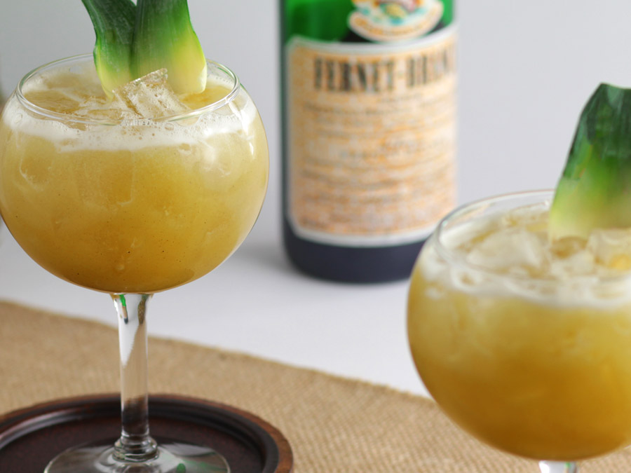 caramelized pineapple zombie cocktail spin off