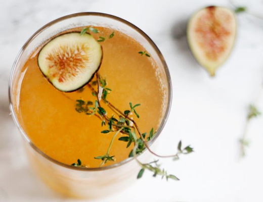 SPARKLING FIG and HONEY COCKTAIL