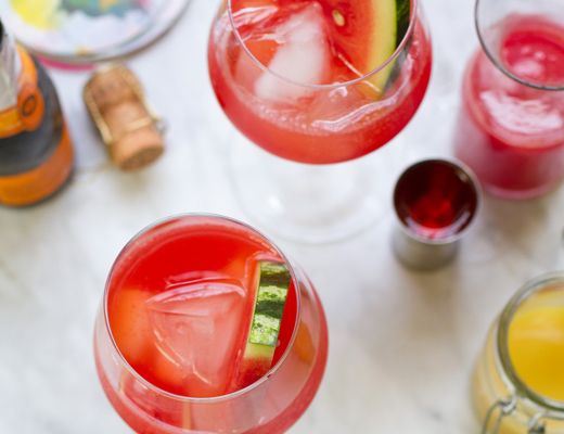 watermelon aperol spritz