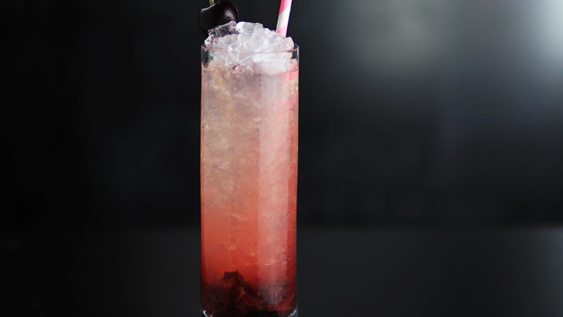 Cherry caipirinha crush