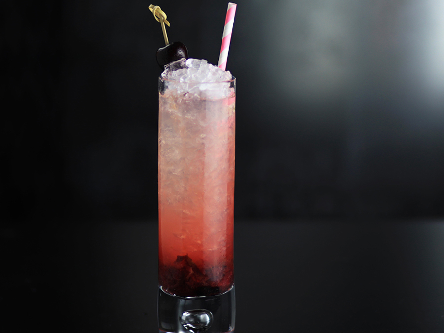 Cherry caipirinha crush