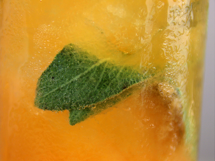 cantaloupe and sage cocktail