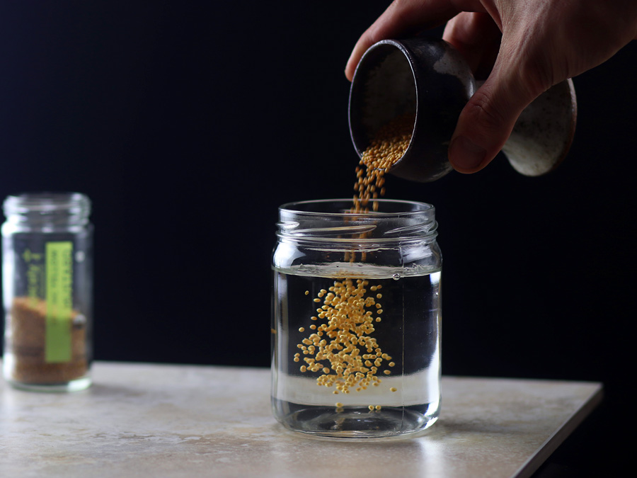 mustard seed infused gin