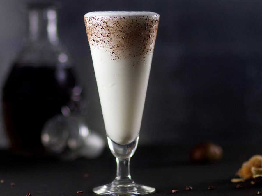 brandy alexander with chestnut milk