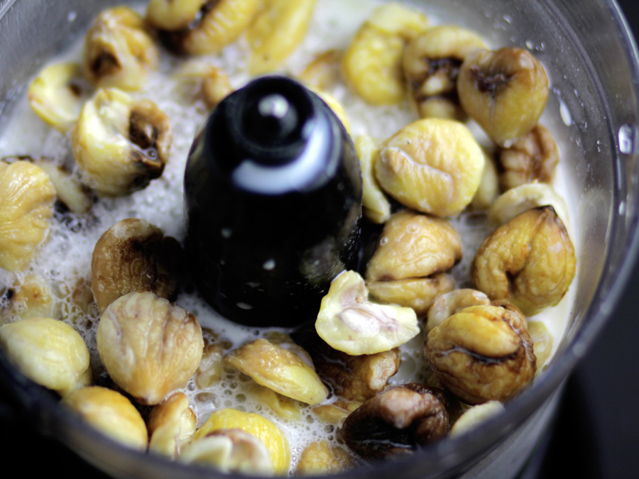 milk infused with chestnut